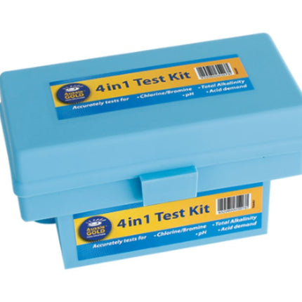 AUSSIE GOLD POOL AND SPA WATER TEST KIT 4 IN 1