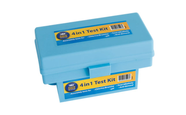 AUSSIE GOLD POOL AND SPA WATER TEST KIT 4 IN 1