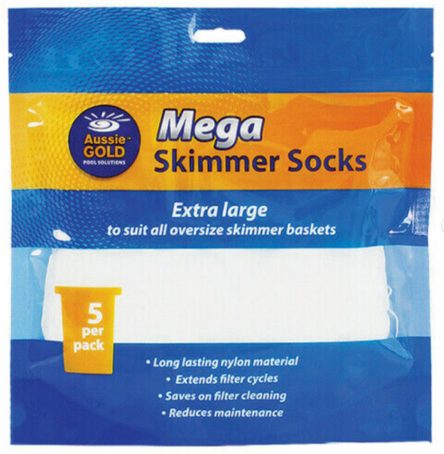 AUSSIE GOLD MEGA SKIMMER SOCKS 1 PACK OF 5