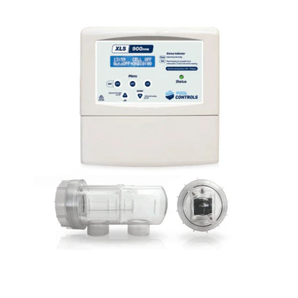 Pool Controls XLS 900ppm low salt chlorinator for swimming pools – energy-efficient and eco-friendly pool water sanitiser system.