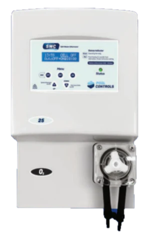 Pool Controls Ozone SWC chlorinator – advanced saltwater chlorination with ozone technology for crystal clear, low-maintenance swimming pools